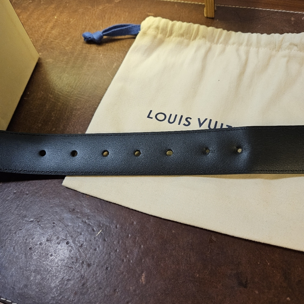 Louis Vuitton Men's Damier Graphite Belt 95cm, Size 38 - Picture 6 of 8